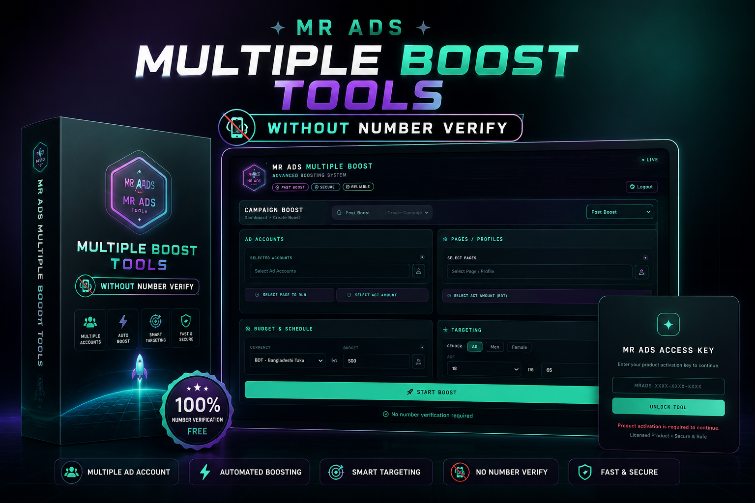 Facebook Boosting Tools Run Campaign Without Number Verification 🚀